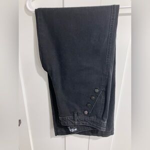 Blue Revival Selena Sailor Button Recycled Wide Leg Trouser - Sz 28